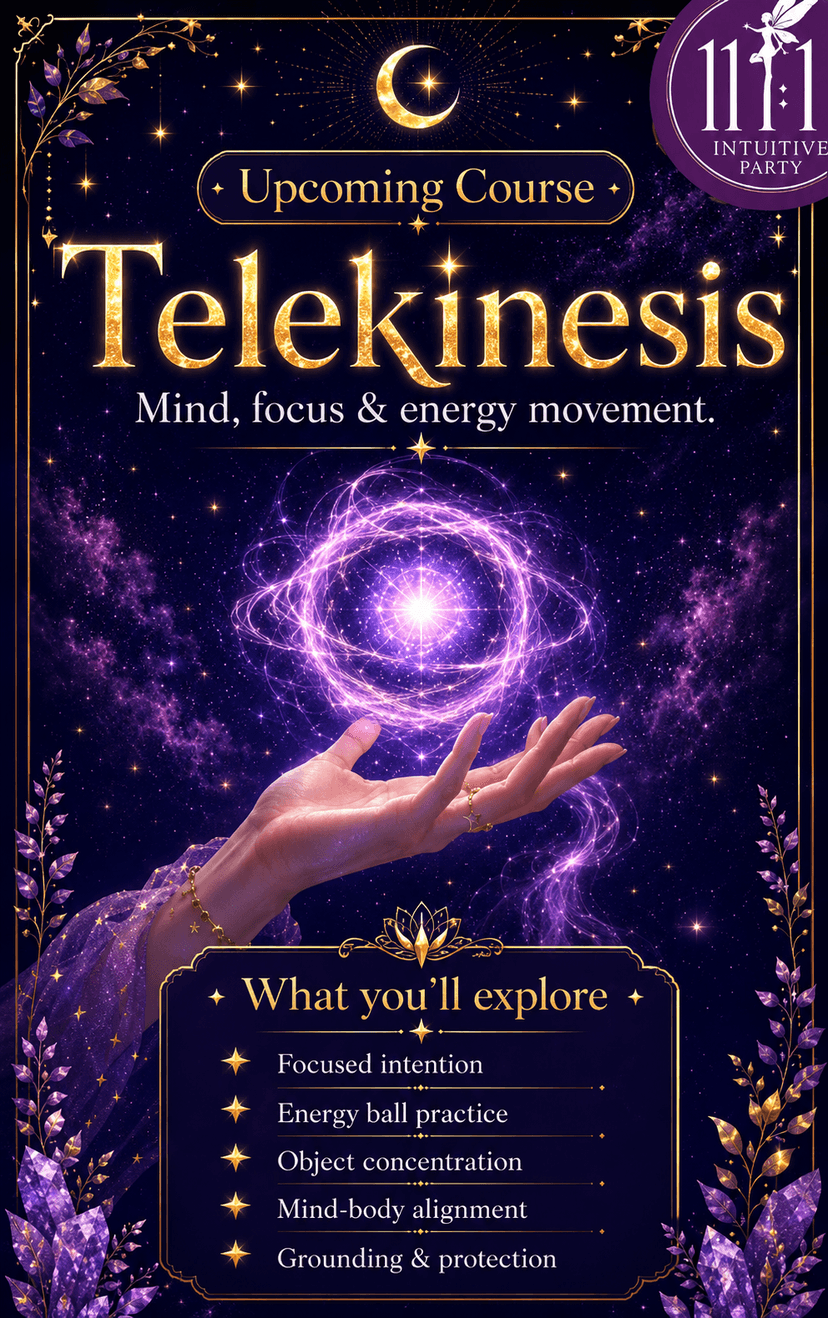 Telekinesis upcoming course poster