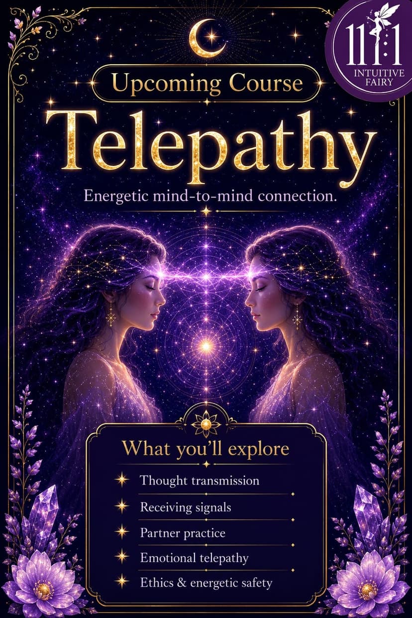 Telepathy upcoming course poster