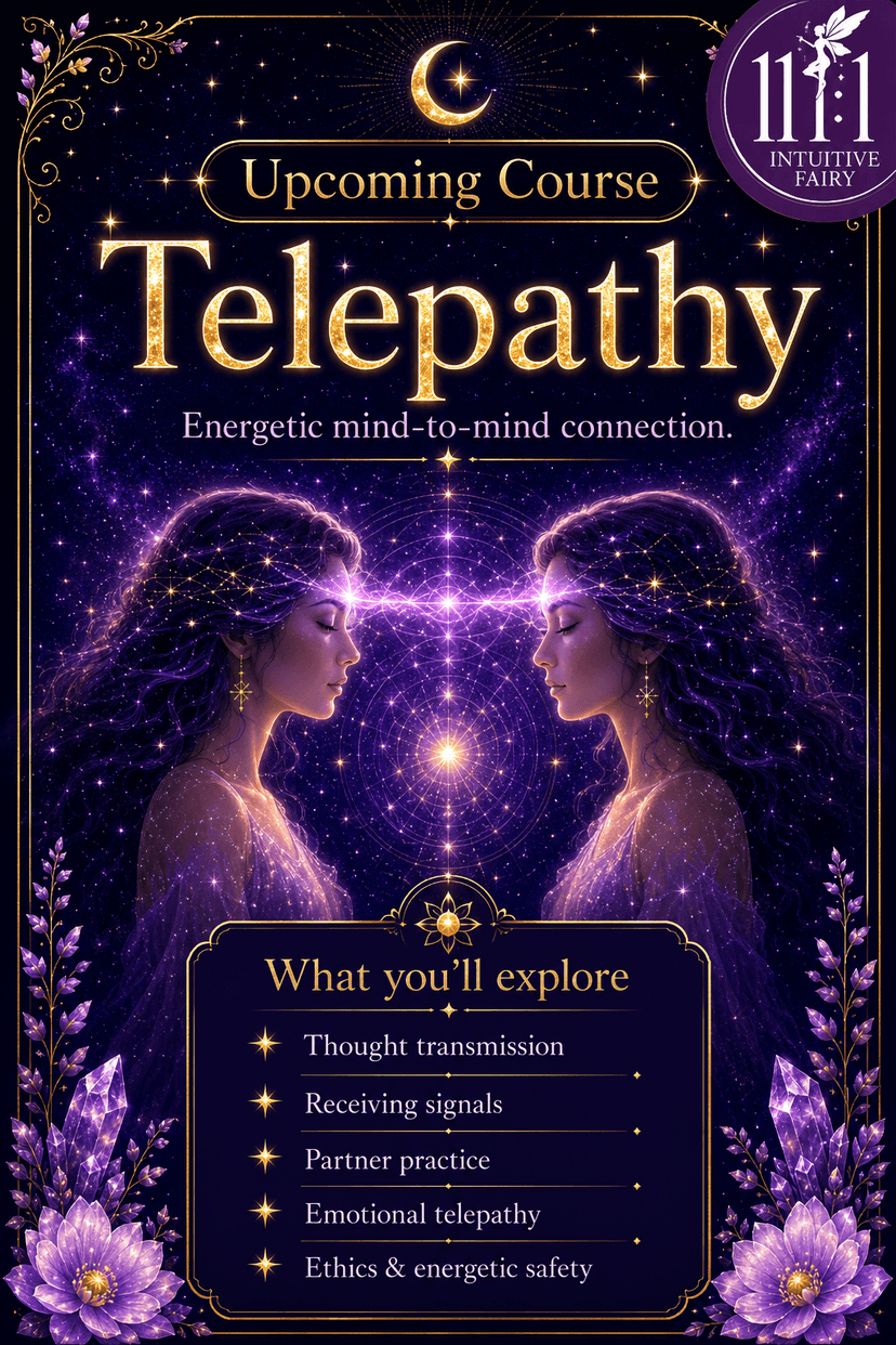 Telepathy upcoming course poster